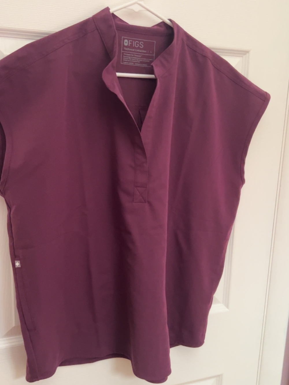 FIGS Women's Rafaela top in Deep Purple